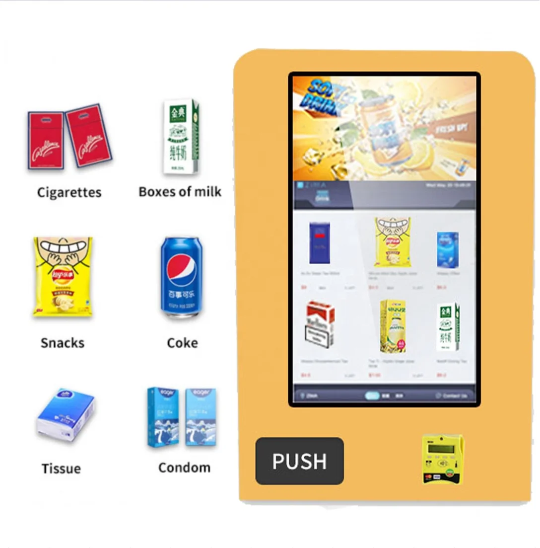 32-inch Touch Screen Mini Wall Mounted Vending Machine For Cosmetic Products