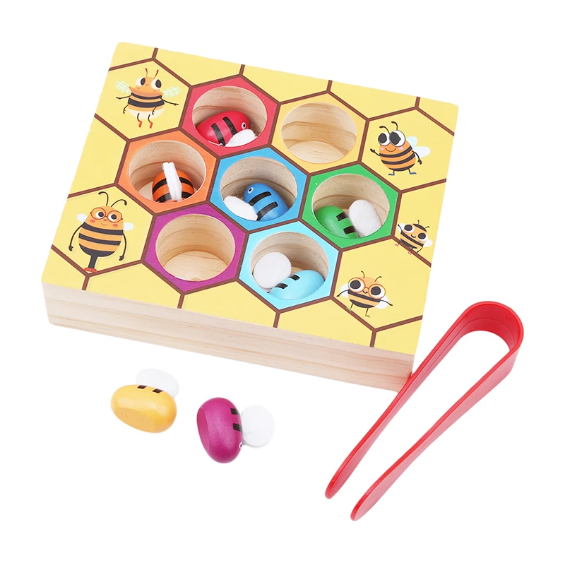 
Wooden hedgehog math learning tool 3 years old Montessori wooden toy 
