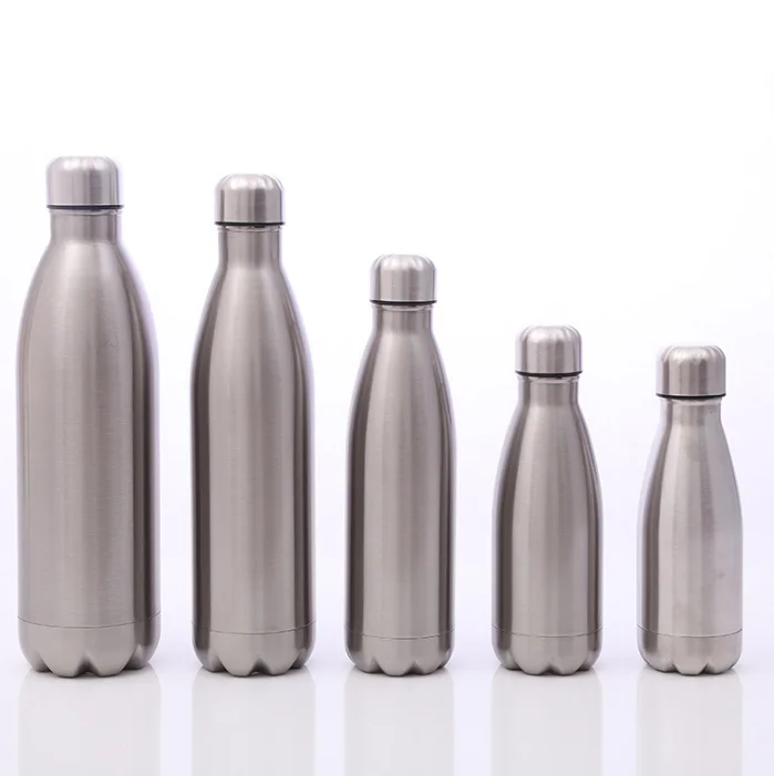 500ml customized motivational dumbbells stainless water bottle with metal lid for gym sport