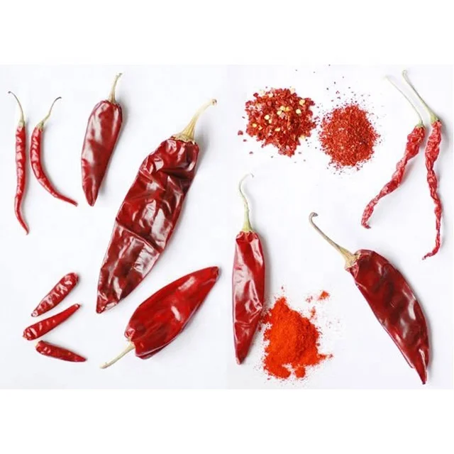 100% чистый натуральный сушеный Чили, цельное горячее значение от 5000-60000SHU согласно требованиям клиентов, сертификат BRC HALAL и Kosher