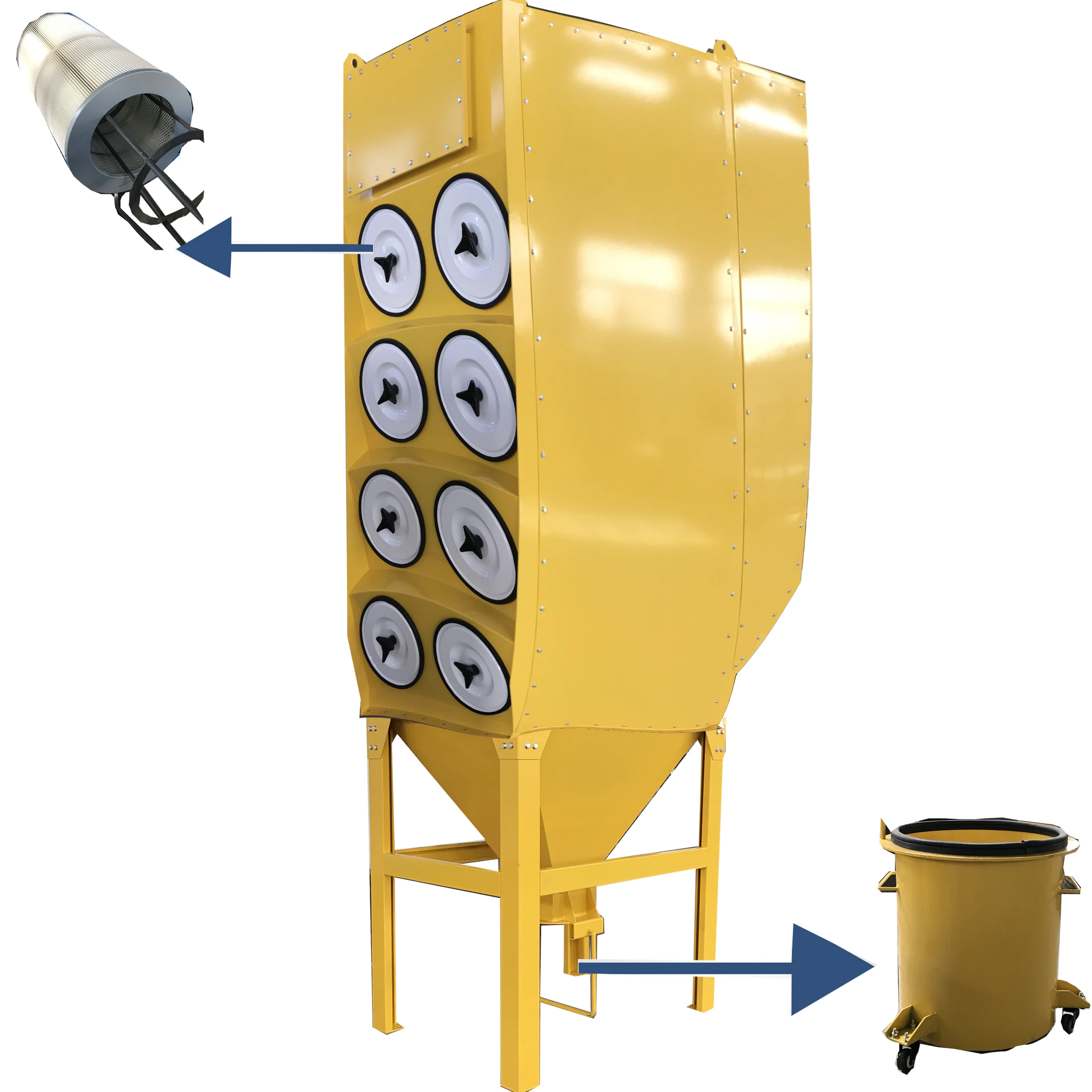 ISO Standard customized central filter cartridge dust collector furniture dust removal environmental protection equipment
