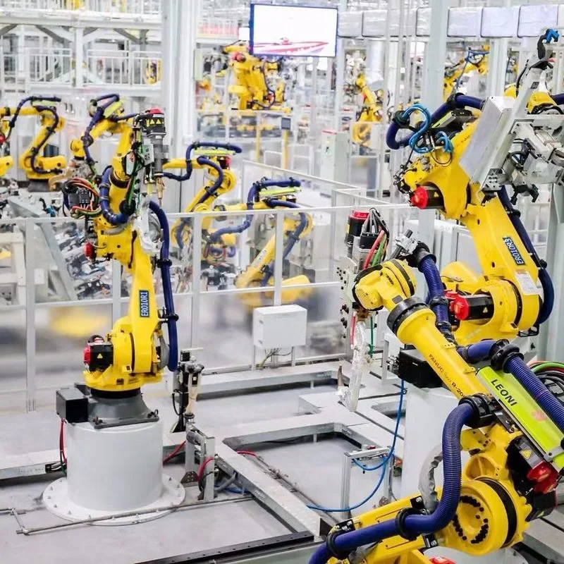 DUOYUAN Assembly Line Workstations Manual Automotive Plant Robot Welding Production