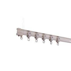 white sliding ceiling curtain track rail single curve curtain rail track for bathroom