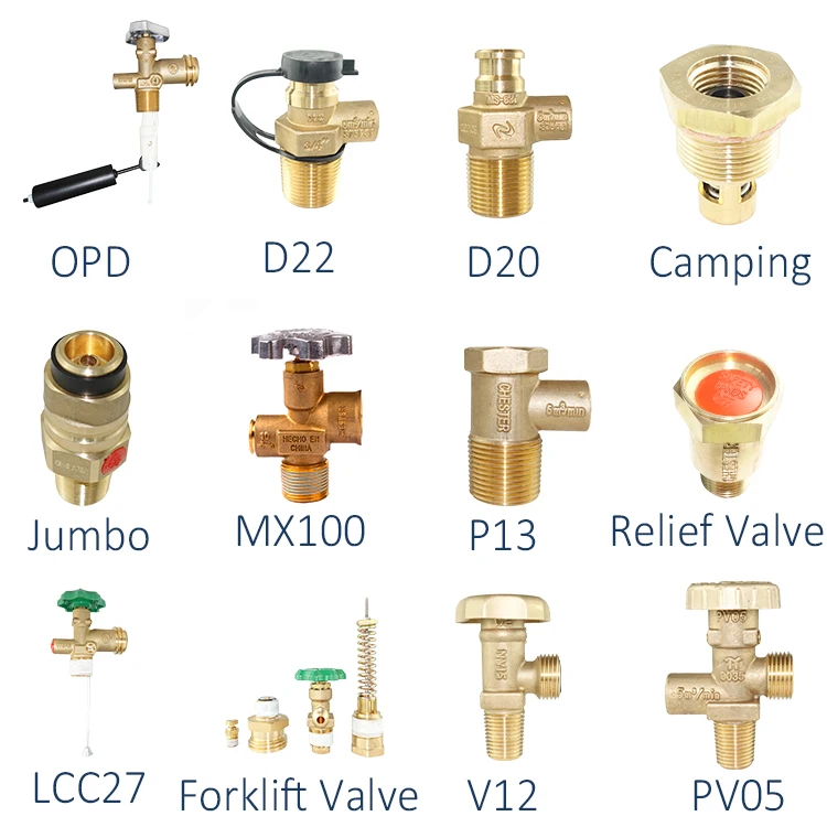 SiAN Safety Valve Factory Liquid Petroleum Gas Compact Cylinder Valve 22mm LPG Gas Propane Tank D22 Self-closing Valves