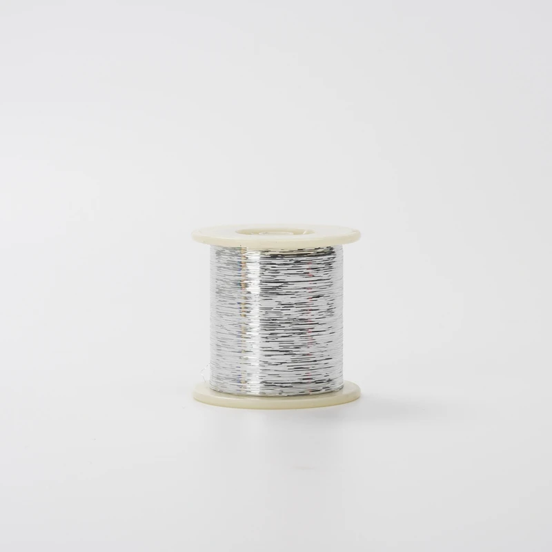 
thread gold Plastic cone Metal thread Colored M Type Metallic Yarn for Weaving and Decoration 