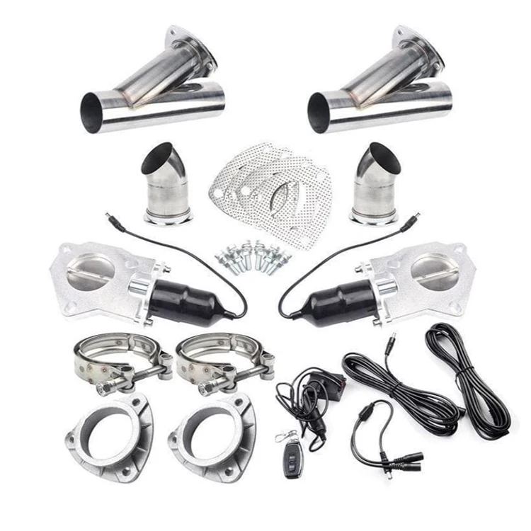 car exhaust butterfly control valves and cut out valve exhaust for exhaust performance