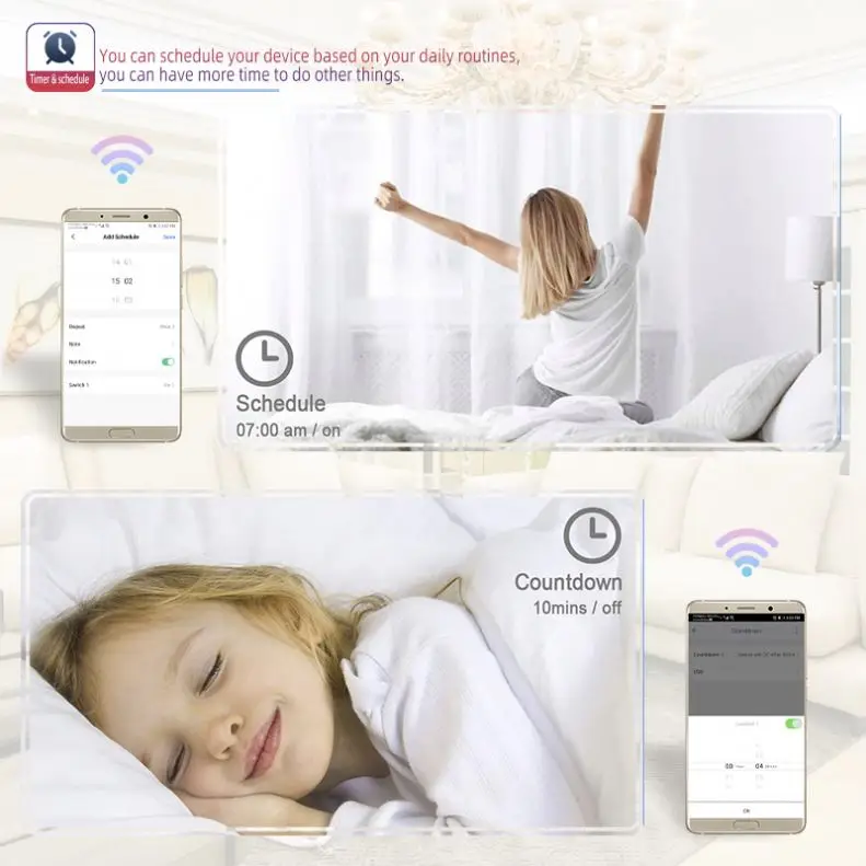 Китайские товары оптовая продажа настенный выключатель Zigbe ЕС умный Wi-Fi переключатель интеллектуальный сенсорный Умный домашний