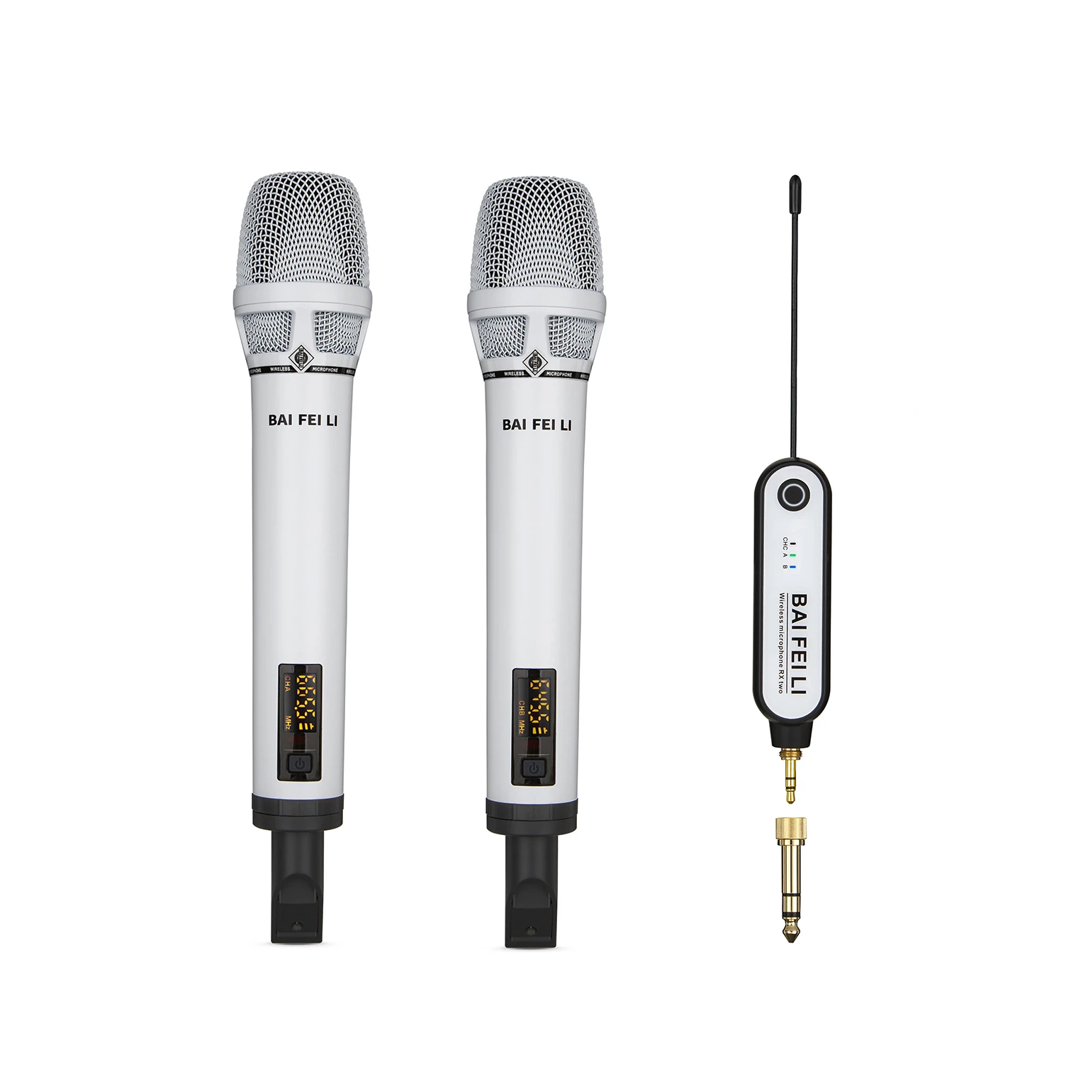 BAIFEILI Rechargeable Handheld Microphone TA100B Wireless UHF Microphone Mic System