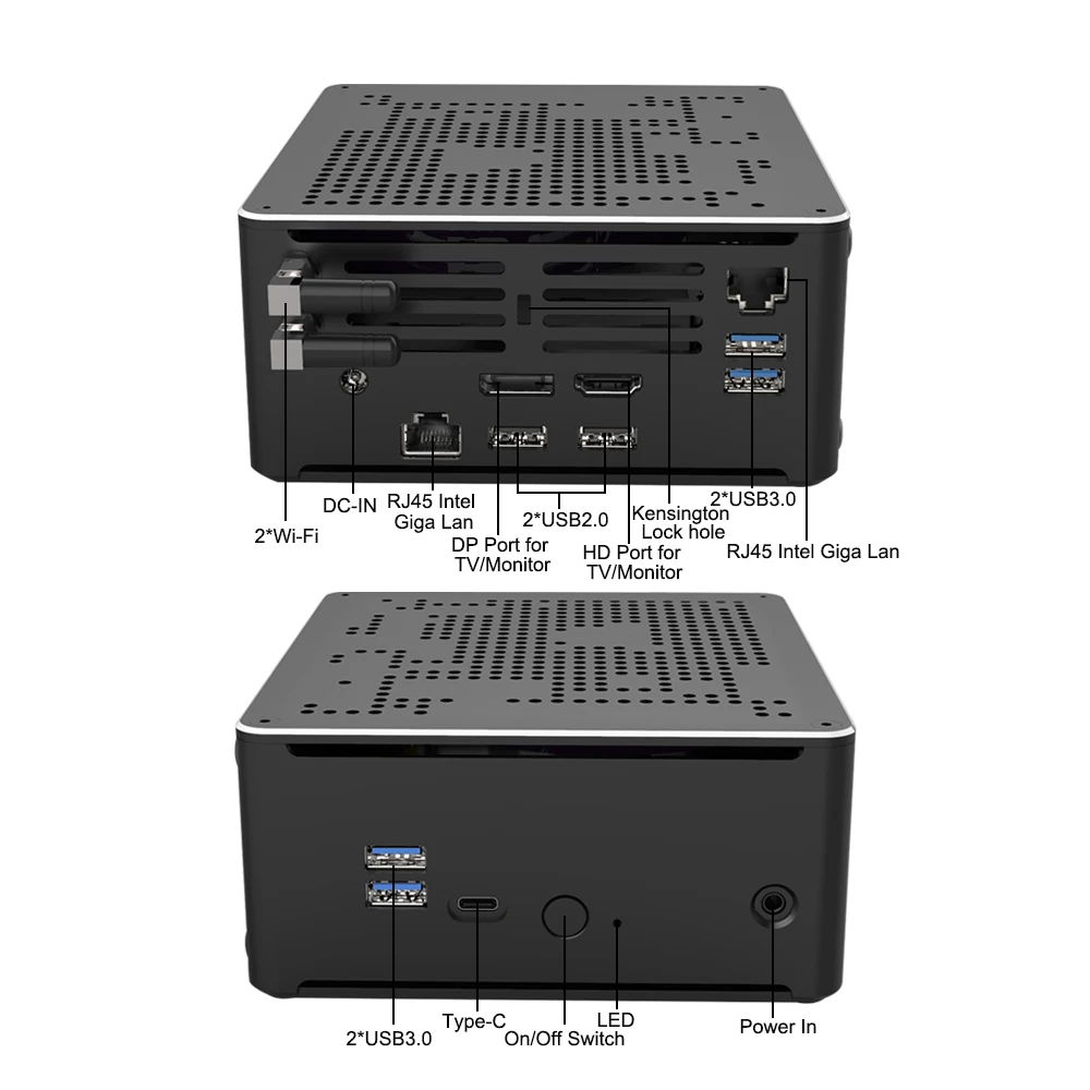 Multifunctional Computer S210H Win10 x86 Intel Core i7 8750H Processor Mini Pc All-in-one Desktop Computers