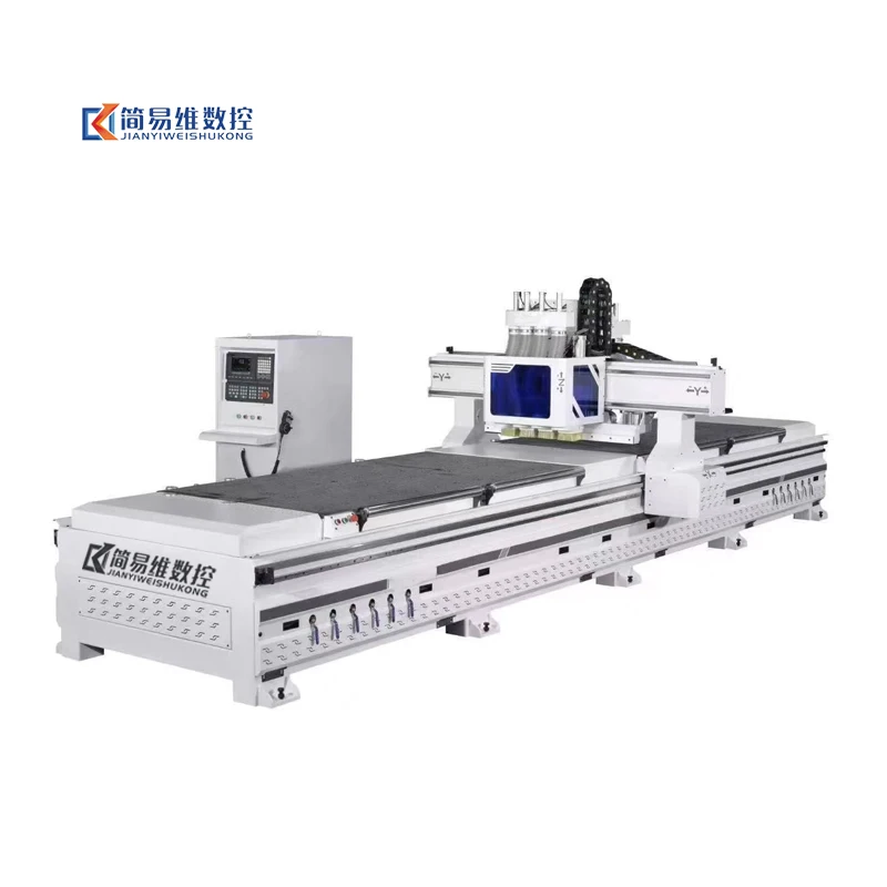 JYW-F4-1325 CNC Router Single Spindle Woodworking Featuring Siemens DSP Syntec Mach3 Essential Motor Pump Gearbox