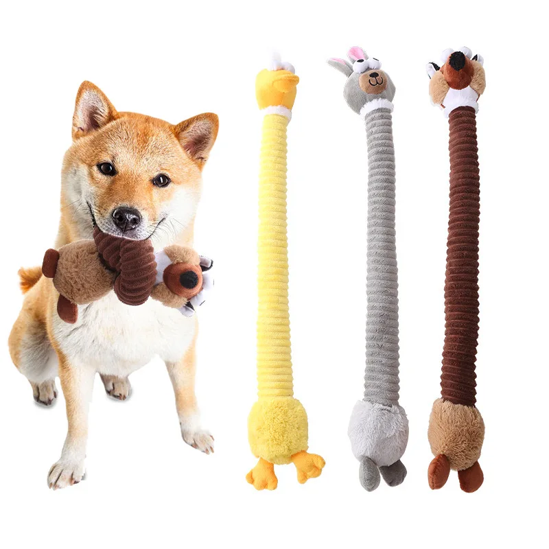 Dog Squeaky Toys Plush Dogs Chew Toy for Small Medium Breed Puppy Teething Chewing Aggressive Interactive Birthday Gifts