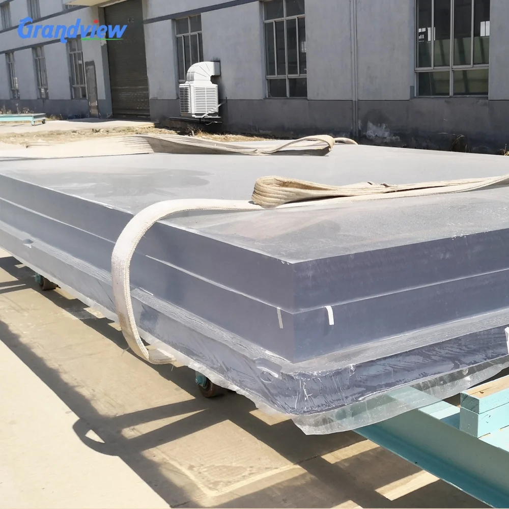 high impact Clear acrylic swimming pool perspex window glass wall pool acrylic panels cost