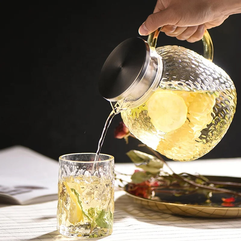 High temperature resistant glass INS large capacity heat proof and explosion-proof cooling kettle for teapot