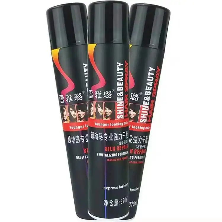 sabalon hairspray series custom strong hair styling products keratin hairspray plump texture spray dry glue