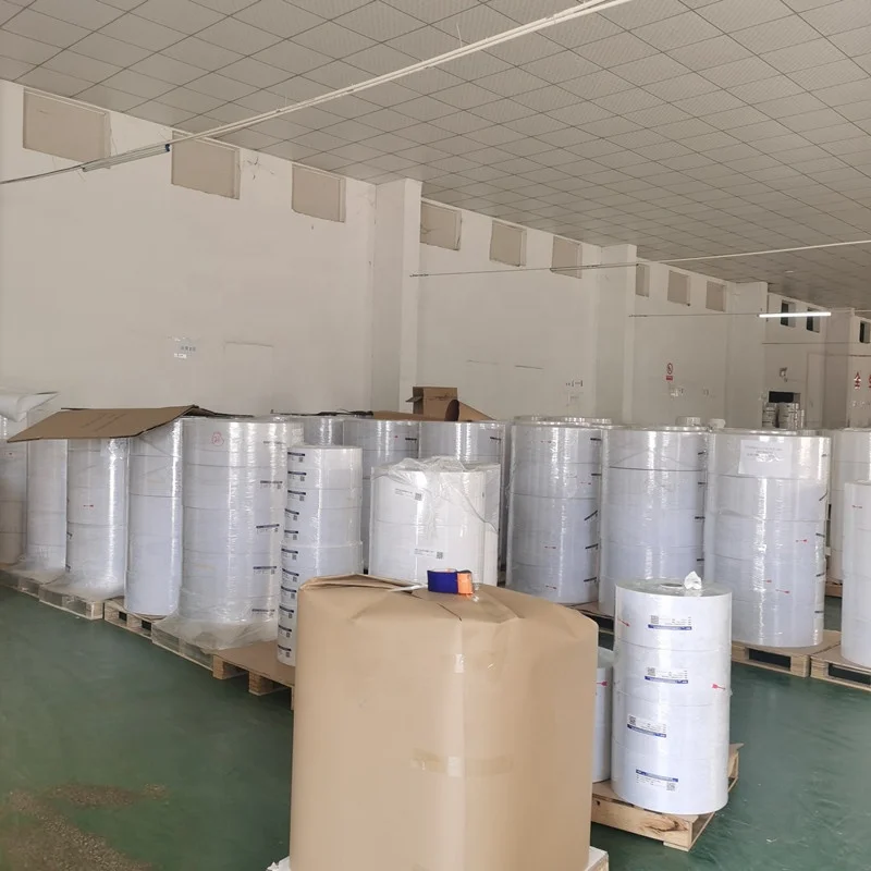 Label Sticker Raw Material Wholesale Self Adhesive Paper Semi Gloss Paper Label Ready Stock Jumbo Rolls