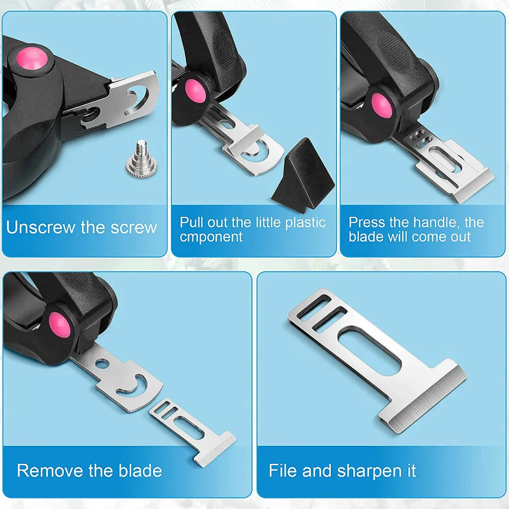 Professional Stainless Steel Adjustable Nail Art Clipper Measuring Dial U Word Nail Tip Cutter