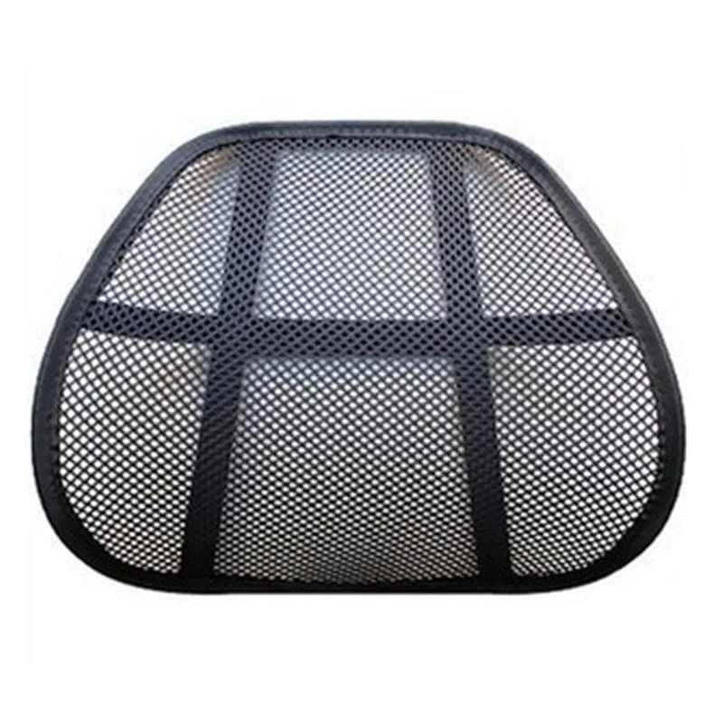 Car Seat Office Chair Massage Back Lumbar Support Mesh Ventilate Cushion Pad Black Mesh Back Lumbar