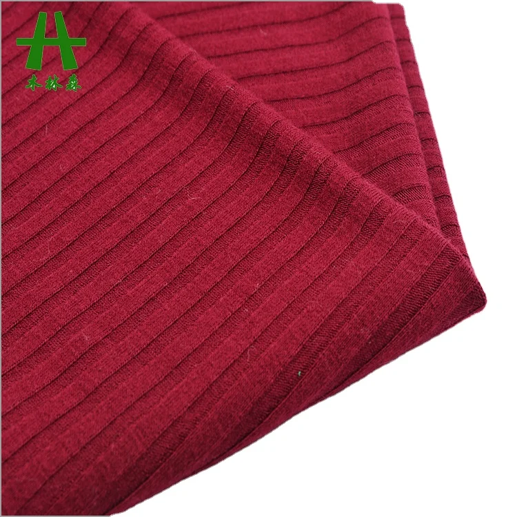 Mulinsen текстиль, обычный окрашенный спандекс, вискоза, Джерси, ткань в рубчик, фабрика