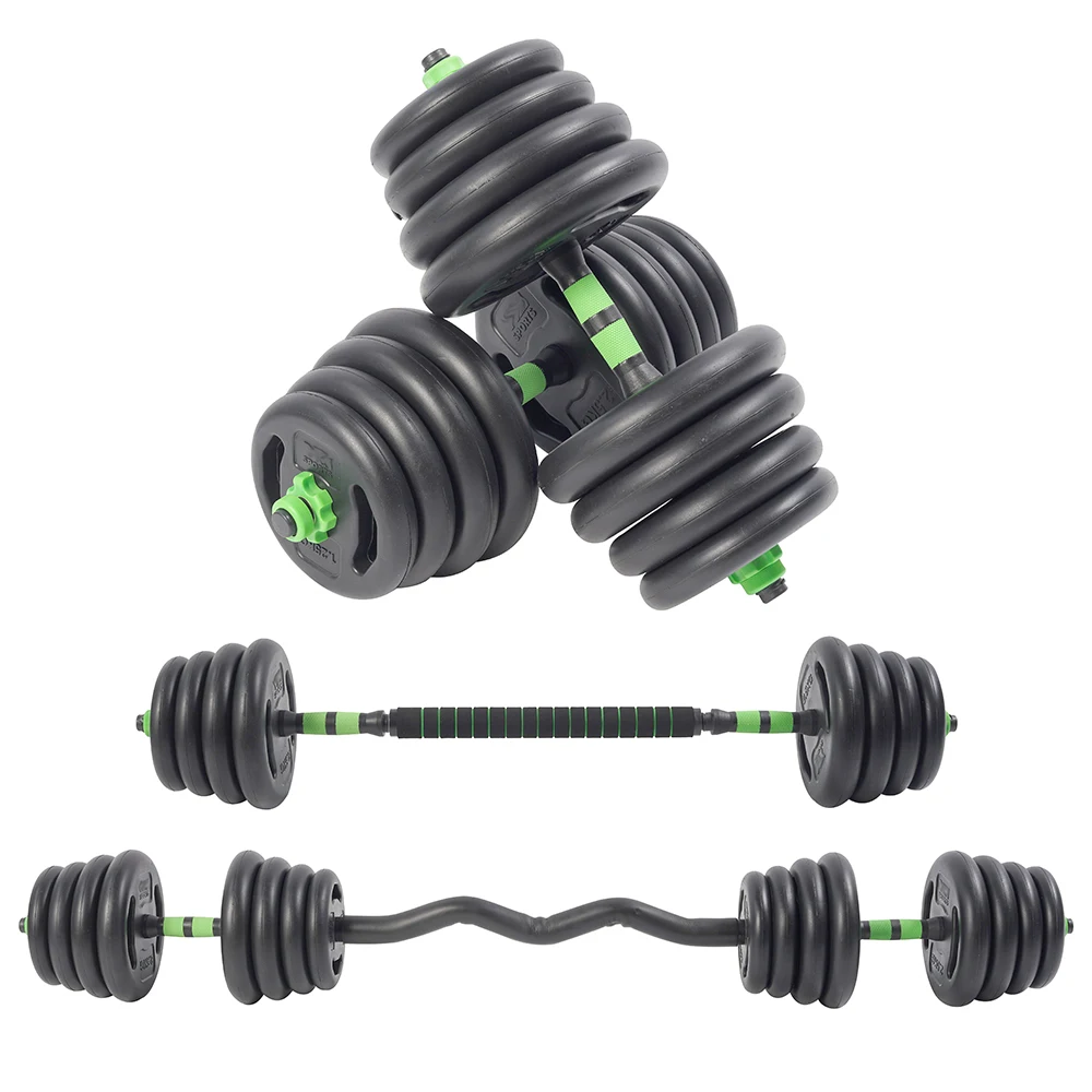 Tellus Fitness Custom Logo Adjustable Dumbbell Barbell and Kettlebell Set 10 kg to 40 kg Free Weights for Body Building