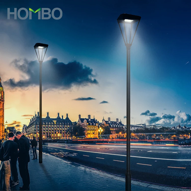 HOMBO Intelligent Self Cleaning Aluminium Alloy Park Light Ip65 Waterproof 30W 40W 50W 60W 80W LED Garden Lamp