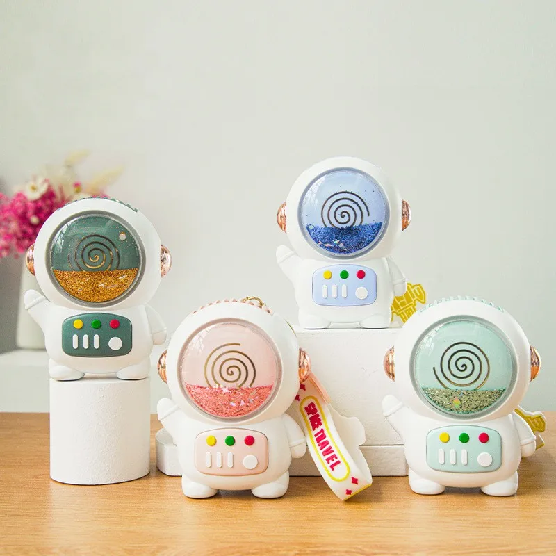 New Astronaut Small Fan Huerneck Handheld Simple and Convenient Leafless USB Small Electric Fan Mini Portable Lanyard