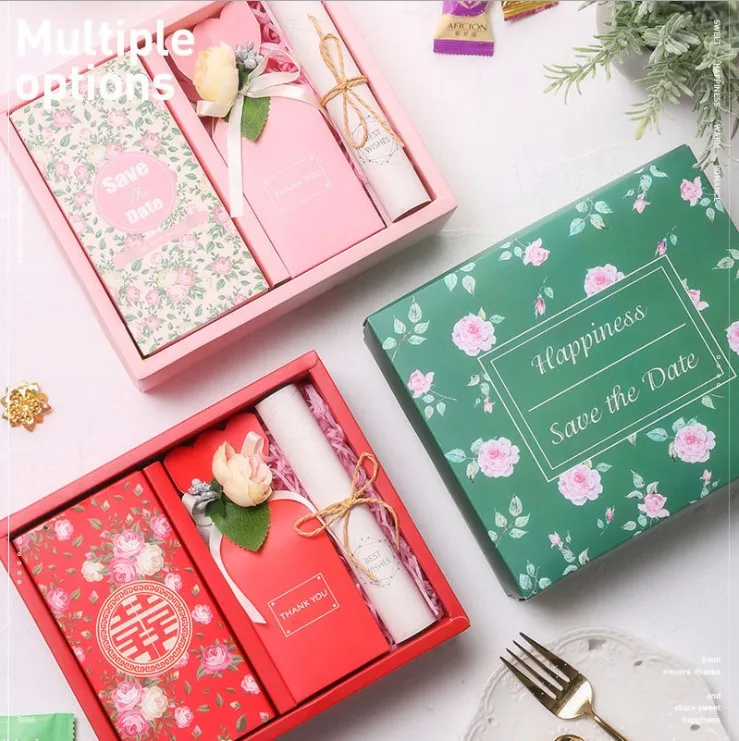 Custom Sweet Wedding Gift Box Paper Cardboard Matt Lamination UV Coating Heart Shape Perfume Candle Candy Packaging Logo