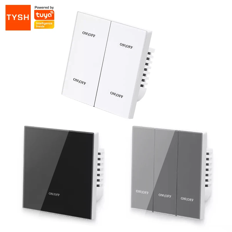 TYSH Smart Magnetic Relay Light Touch Screen Wifi Controlled Electrical Switch Zigbee Wireless Remote Control switch