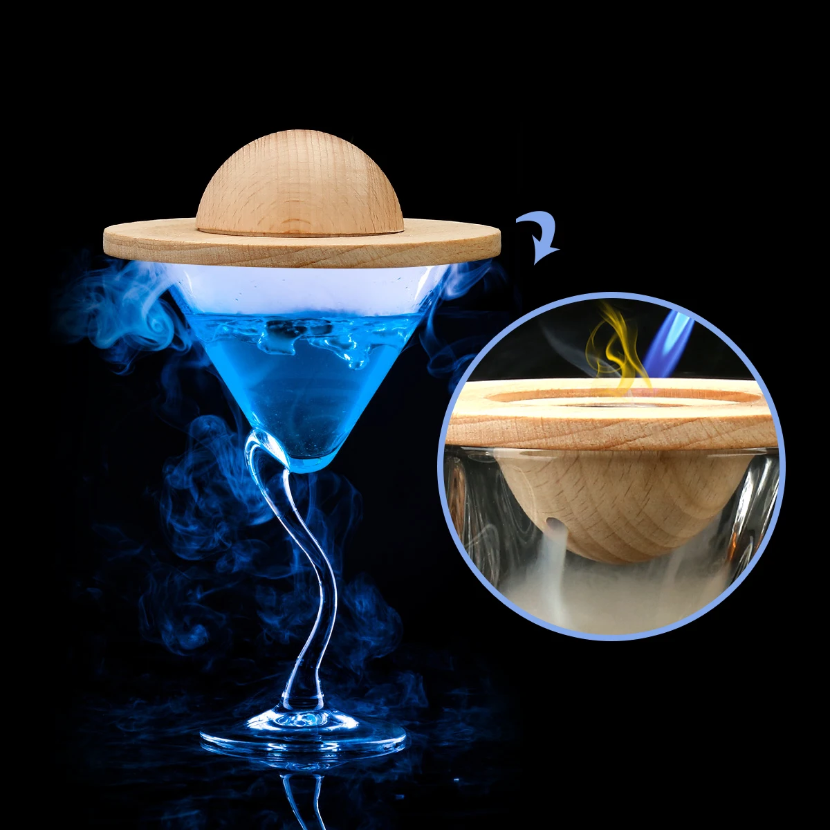 Factory Cocktail Smoker Kit With 2 Boxes Wood Chips  Smoke Infuser For Cocktails Wine Whiskey Cheese Meat