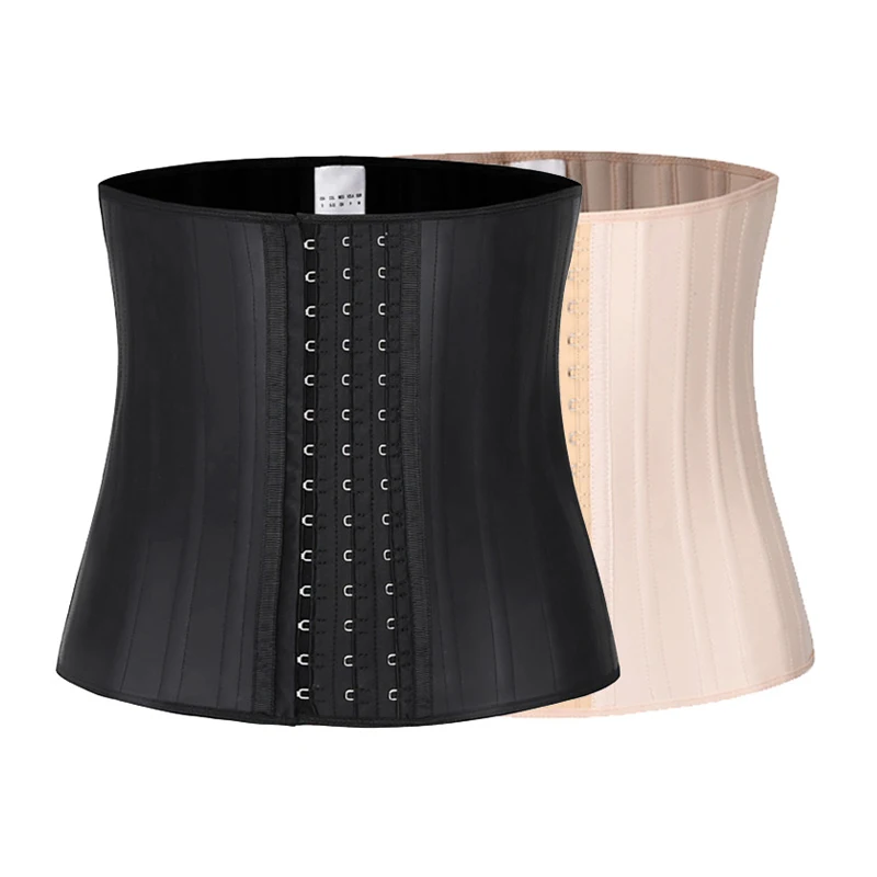 Women Body Shaper Slimming Workout Sports Fajas Girdle Belt Corset 25 Steel Boned Latex Waist Trainer
