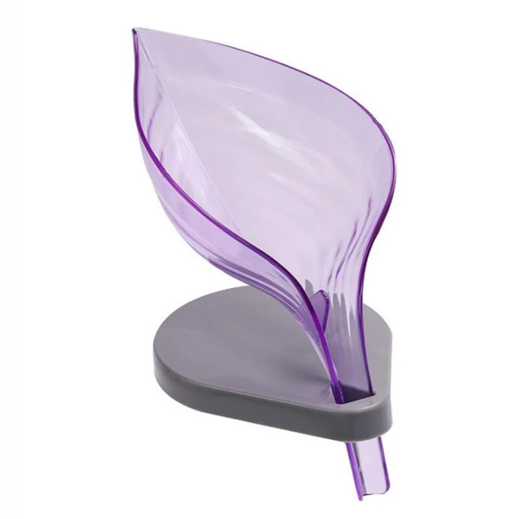 Bathroom Household Storage Soap Box Shower Leaf Shape Soap Box Dish Storage Plate Tray Holder