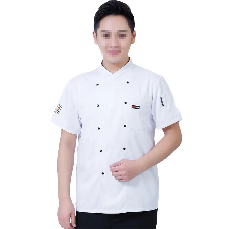 Новый отель белый шеф-повар с длинными рукавами французский шеф-повар униформа красный шеф-повар униформа Куртка мужская черная