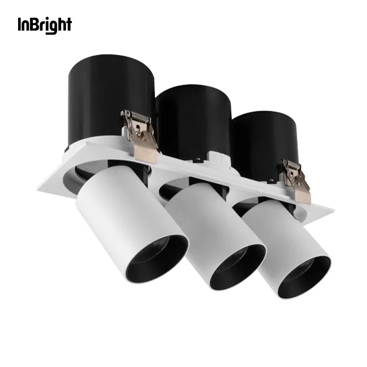 Adjustable Rotatable 7w 10w 12w 25w 35w  Indoor Ceiling Wall washer Spotlight Round Square Pull Out COB Led Down Light