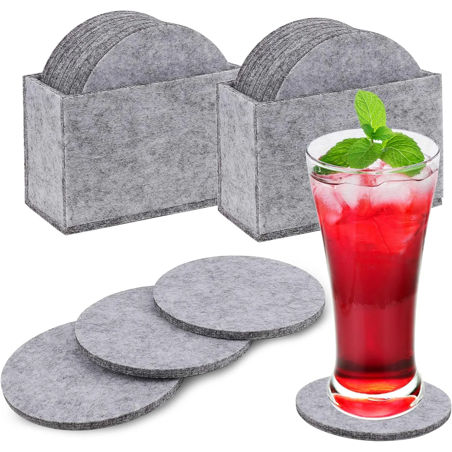 Hot Sale Felt Placemat coaster Set Non slip Heat Resistant for Dining Table