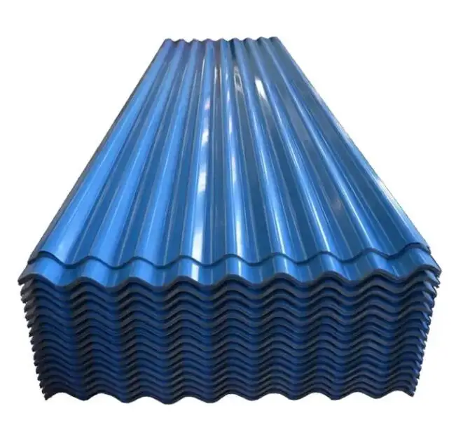 roofing iron High Quality Color Galvanized Zinc Coated Corrugated Metal Steel Roof Sheet Roofing Tile