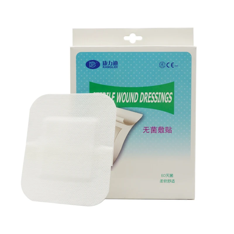 medical sterile adhesive wound dressing non stick island pad nonwoven wound dressing 6*7CM island dressing wound plaster