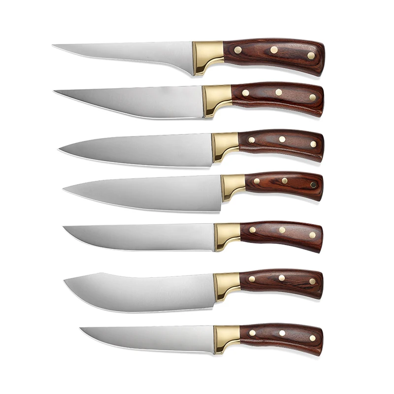 
Amazon hot sale stock products Libl factory offer band Copper forged butchery knife with 4CR13 durable and sharp blade 