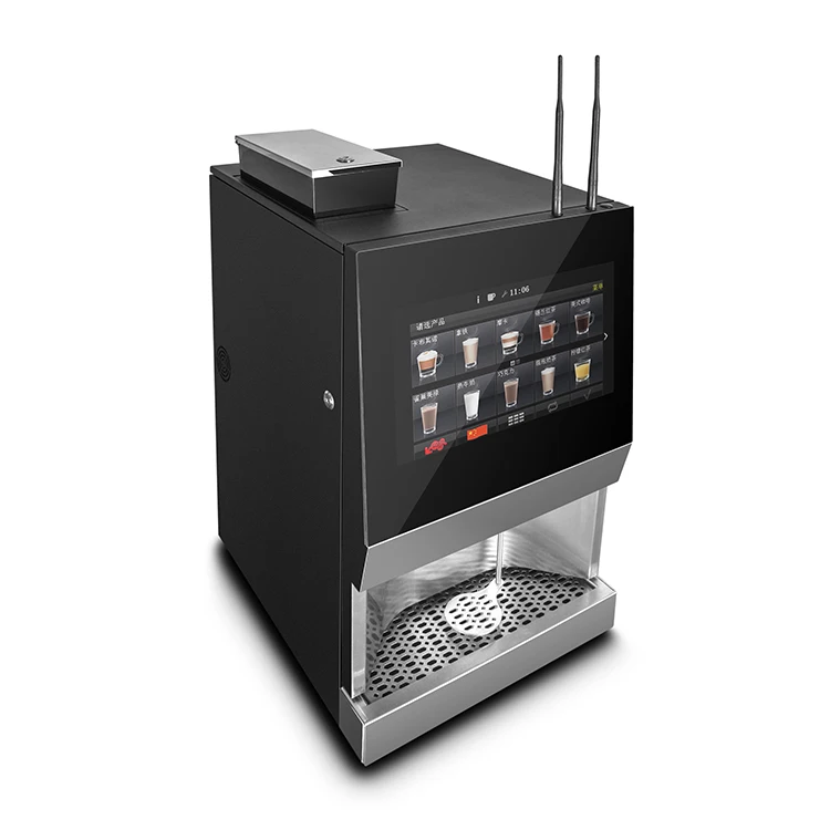 MACES4C-00 Bean to Cup Freshbrew Coffee Vending Machine with 15.6inch Capacitance screen automatic coffee machine with grinder c