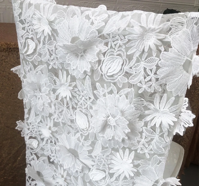 Bamboo chair mesh back cover stool lace decoration hotel wedding wedding banquet party accessories
