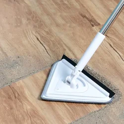 Microfiber Triangular Mop Lengthen Glass Ceiling Clean Mop Kitchen Wall Flat Floors Windows Double Side Brush Home Cleaning Tool