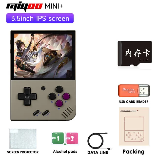 Stock supply Miyoo mini plus+ open source handheld retro PSP arcade handheld game console nostalgia models