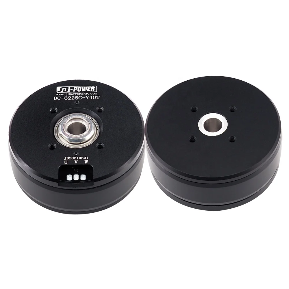 High quality JD-power DC-6225C 12v 24v flat brushless hollow shaft gimbal bldc motor for camera stabilizer
