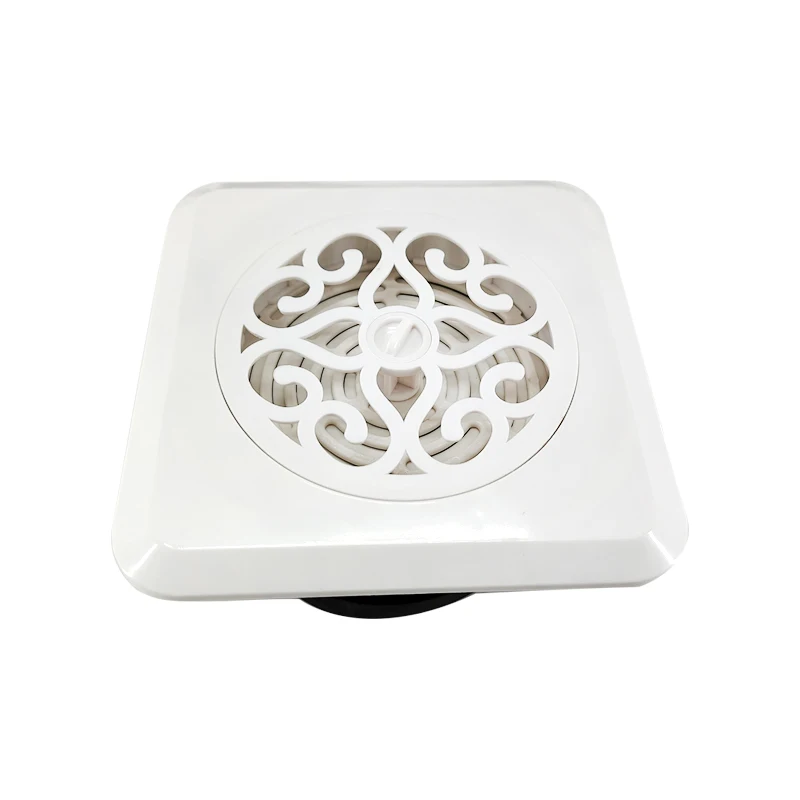 Квадратный цветочный узор вентиляционные отверстия пластиковые 100 мм светодиодный потолочный светильник/стеной домом система вентиляции офисное здание предотвратить насекомых