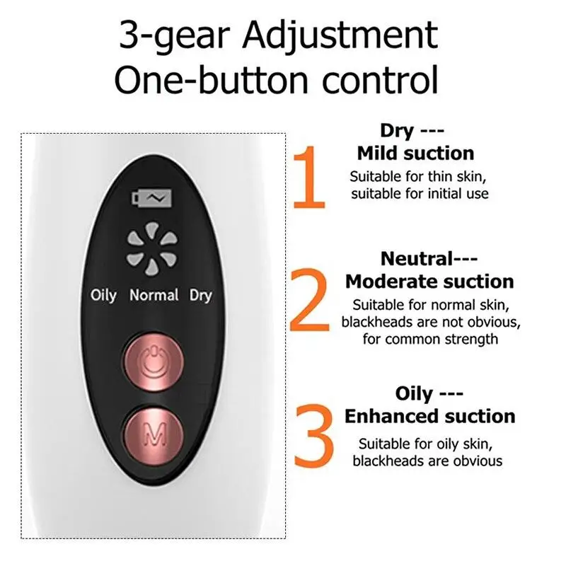 Top Selling Beauty Products 2023 Electric Acne Pore Cleaner Black Head Suction Extractor Vacuum Blackhead Remover Machine