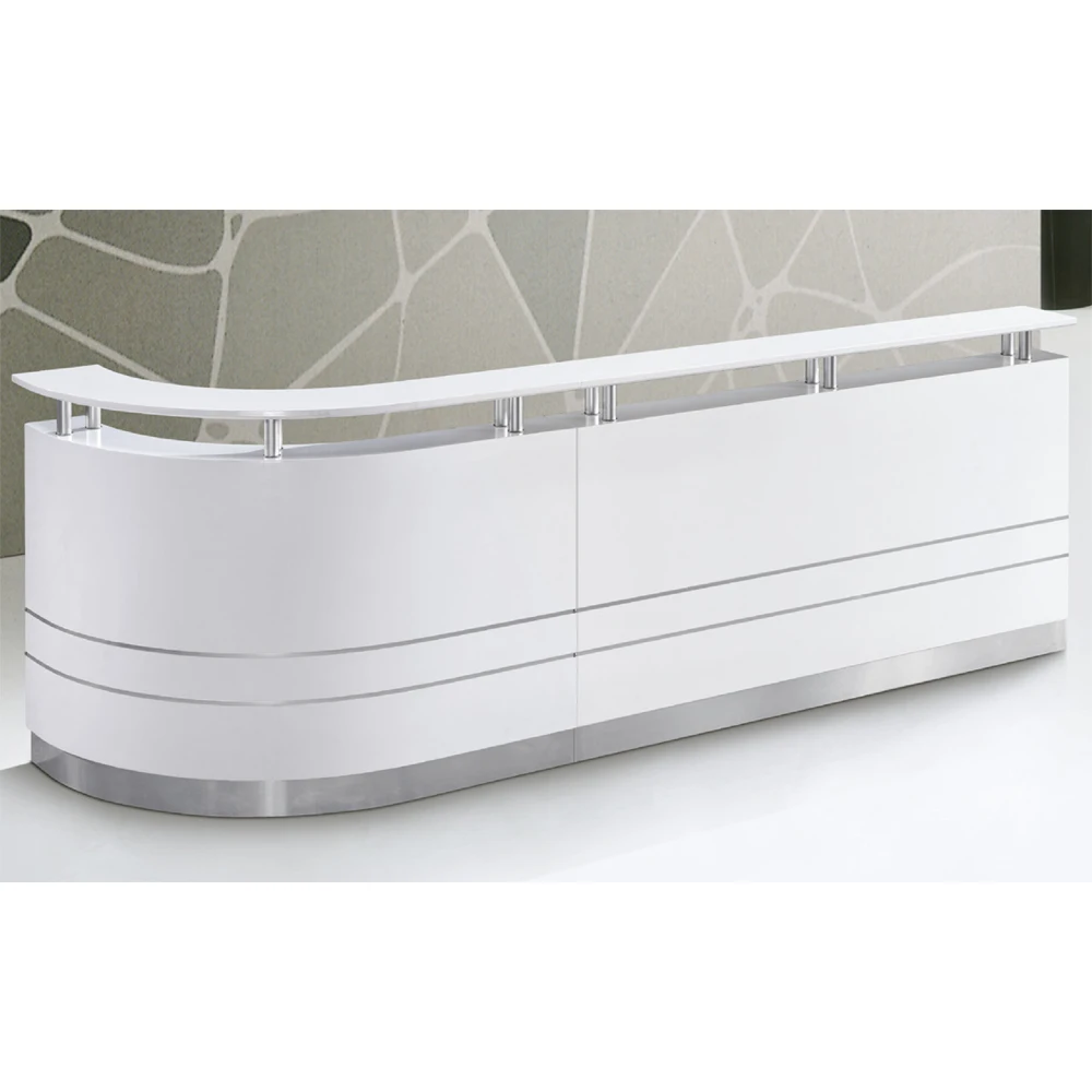 Modern Luxury Office Counter Front Desk Table Hotel Reception Table For Hotel Or Beauty Salon