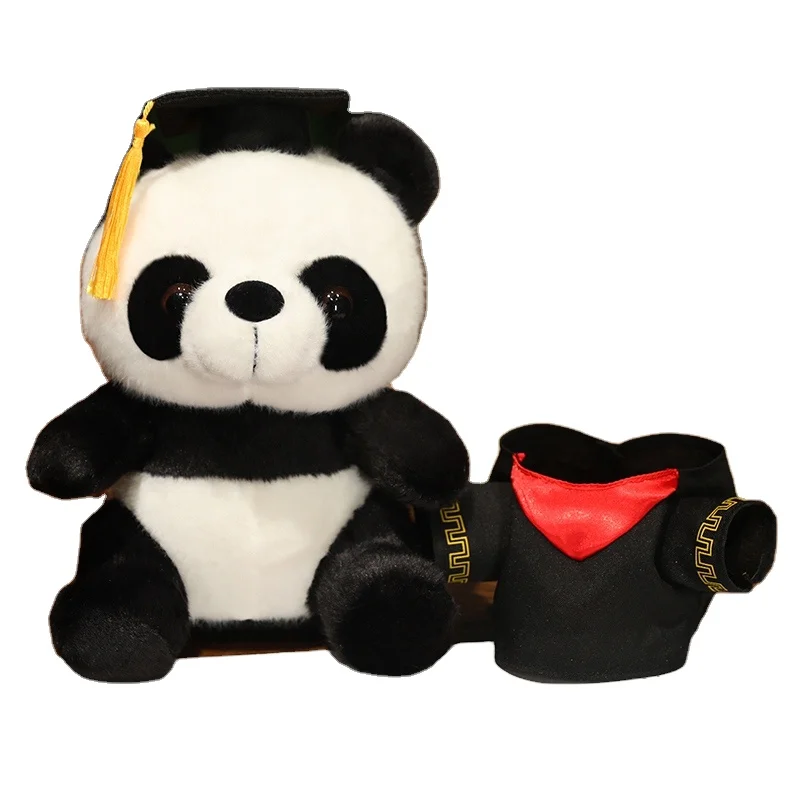 Kawaii  Panda Costume Graduate Panda Plush Toy  Kung Fu Panda Costume