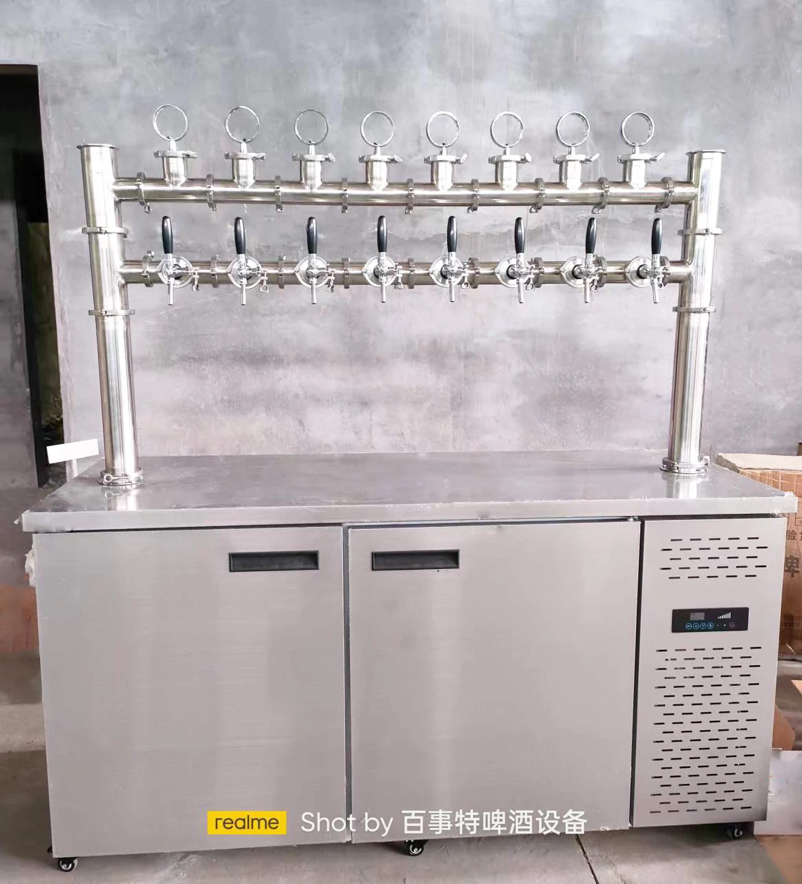 Commercial kegerator beer distributors 8 taps beer keg cooler