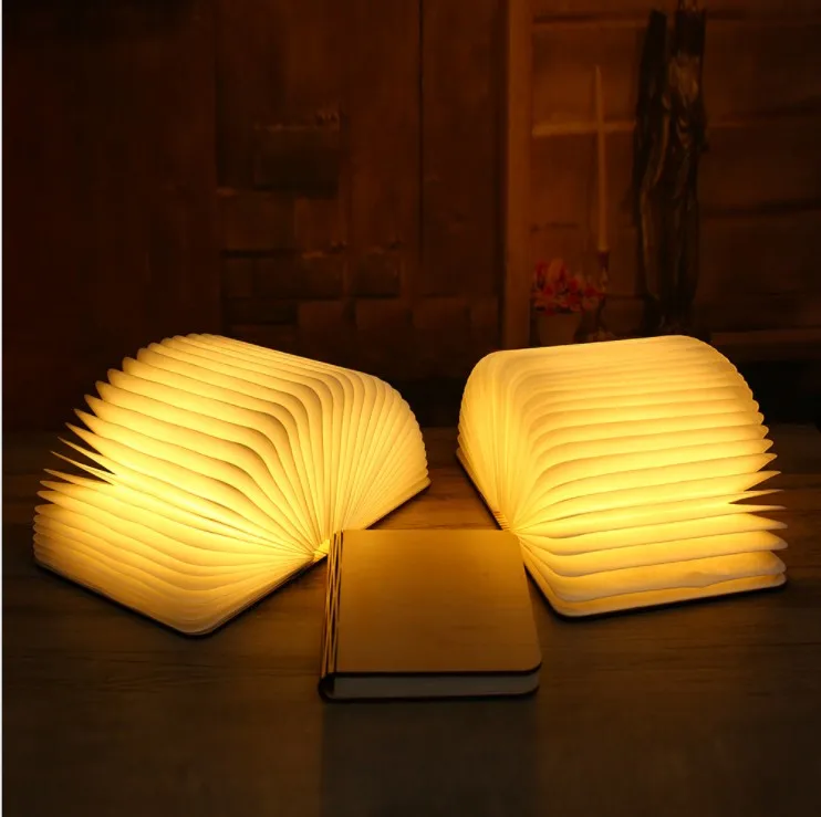 USB Rechargeable Wooden flexible LED Night Light LED Book Lamp For Lighting Decoration