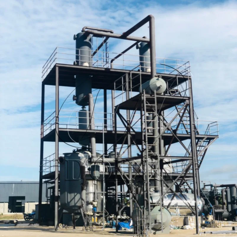 waste oil pyrolysis distillation oil refining plant