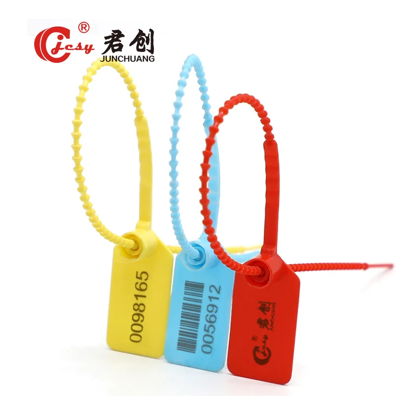 JCPS301 design pull up safety plastic seal custom plastic fire extinguisher plastic seal tag