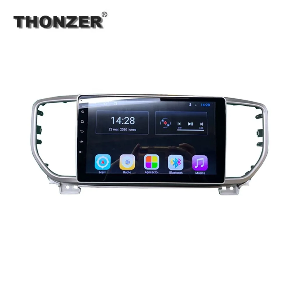  Автомагнитола THONZER с GPS-плеером Android LED HD 2.5D 10 1 дюйма для Sportage